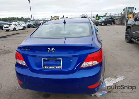 2013 Hyundai Accent Gls z USA, uszkodzony, nr VIN KMHCT4AE6DU487804